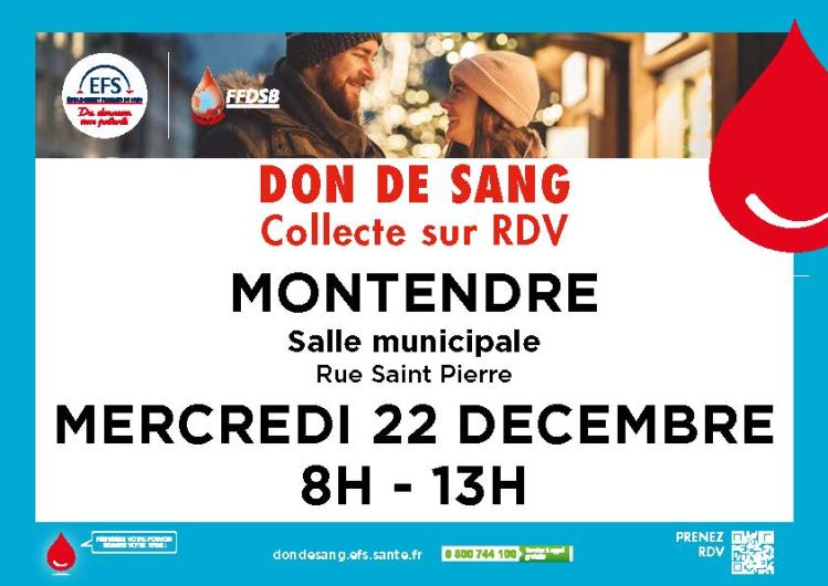 Le Don De Sang Un Cadeau Pr Cieux Et Utile Ville Montendre