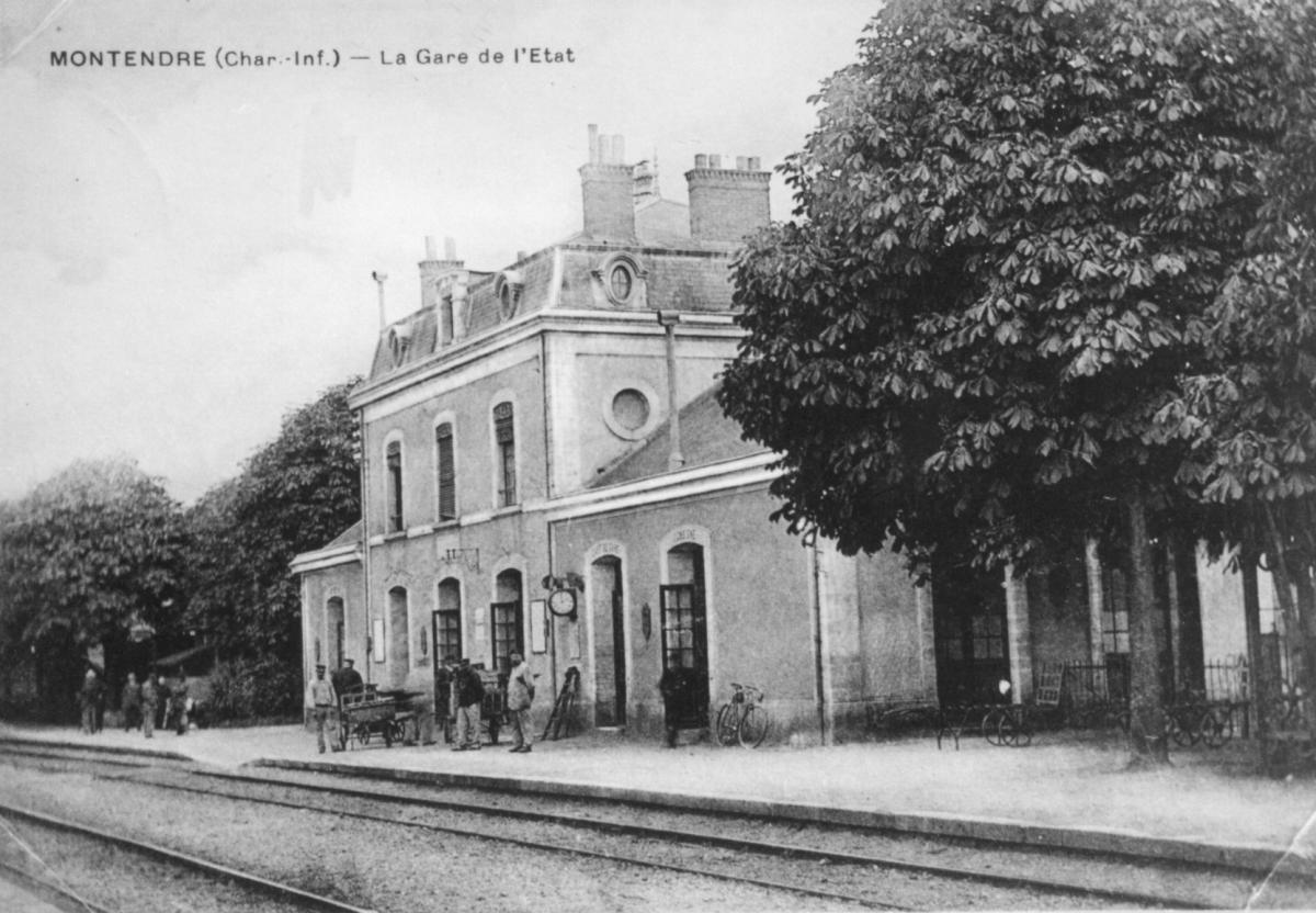 La Gare de Montendre autrefois