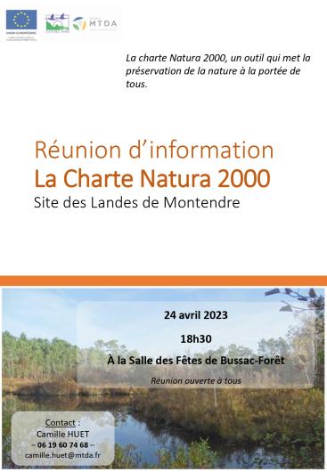 Réunion d'information charte Natura 2000 | ville-montendre